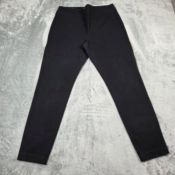 Talbots Pants 10 Black Skinny Ankle Stretch Pull On Trousers Casual Office Prepp - Picture 1 of 9